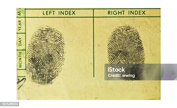 Fingerprints Echten Stockfoto und mehr Bilder von Kriminaltechnik - Kriminaltechnik, Fingerabdruck, Alt