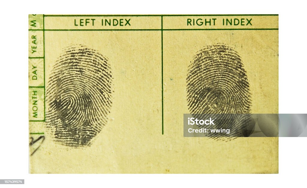 Fingerprints. ne manque&nbsp;! - Photo de Expertise médicolégale libre de droits