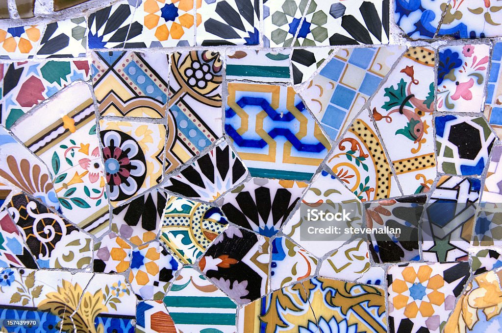 Gaudí - Foto de stock de Mosaico libre de derechos