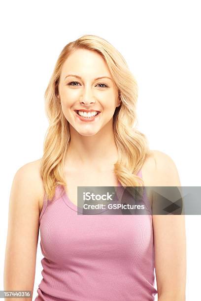 Attractive Young Blonde Woman Smiling At The Camera Stock Photo - Download Image Now