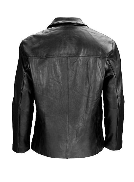 festspil peeling Comorama Mans Blank Black Leather Jacket Backisolated On White Wclipping Path Stock  Photo - Download Image Now - iStock