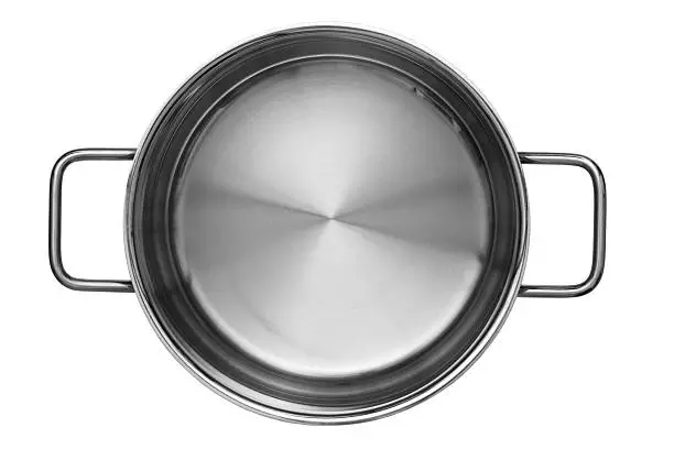 Cooking pan on white background