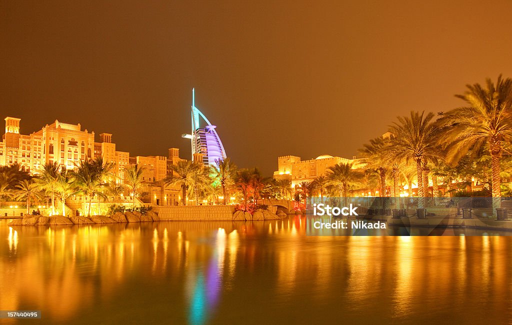 Golden nuit - Photo de Dubaï libre de droits