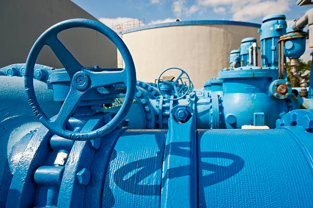 Pumps Used to Transfer Fresh Water at Public Utility  public utility stock pictures, royalty-free photos & images