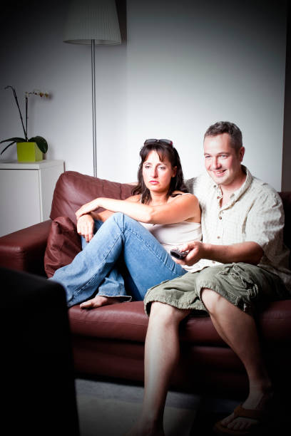 istock Late nite TV channel surfing 157440997