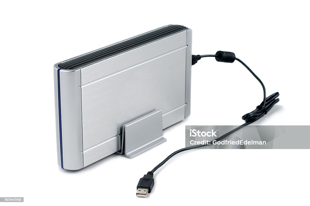 Fichier USB sauvegarder Disque dur - Photo de Aspect métallique libre de droits