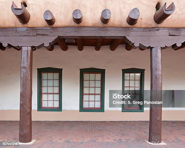 Palace Of The Governors Stock Photo - Download Image Now - Santa Fe - New Mexico, Adobe - Material, American Culture