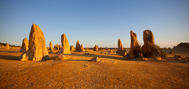 Panoramic shot of the Pinnacles in Western Australia.
