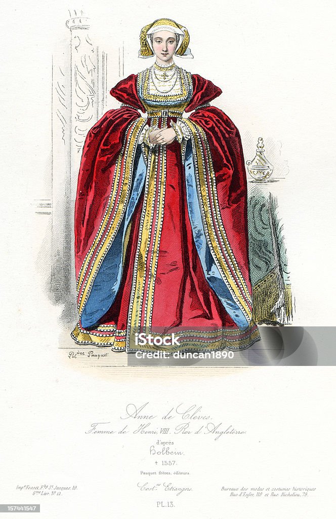 Rainha Anne de Cleves - Royalty-free Anne de Cleves Ilustração de stock