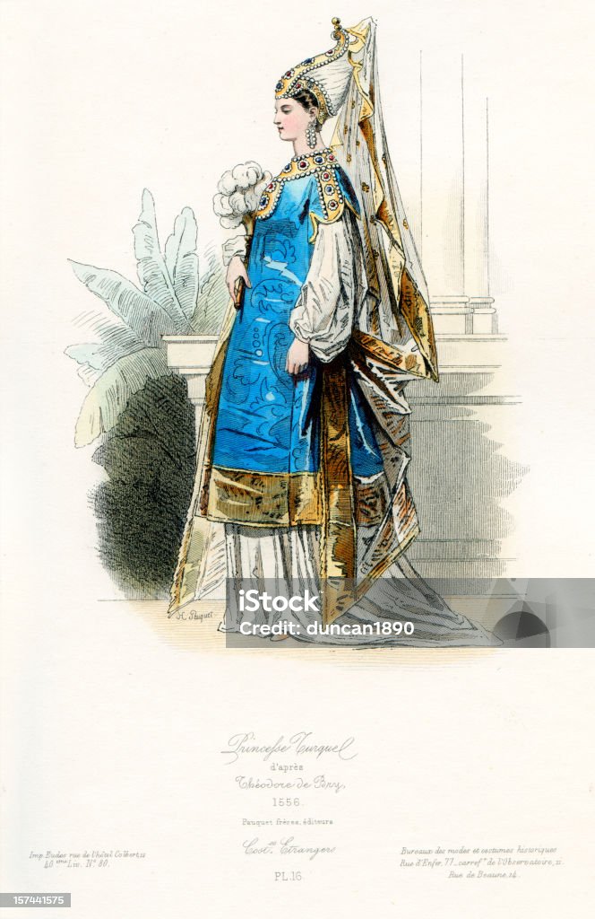Turkish Princess Turkish Princess Stock Illustration - Download Image Now - Dress ...