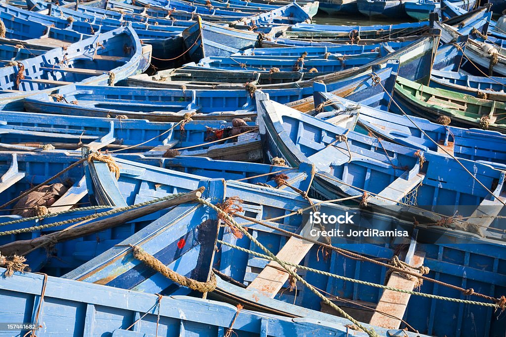 Essaouira-Boote - Lizenzfrei Atlantik Stock-Foto