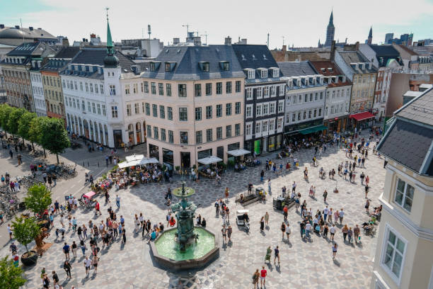istock Copenhagen city Stroget street aerial view Denmark 1574416831