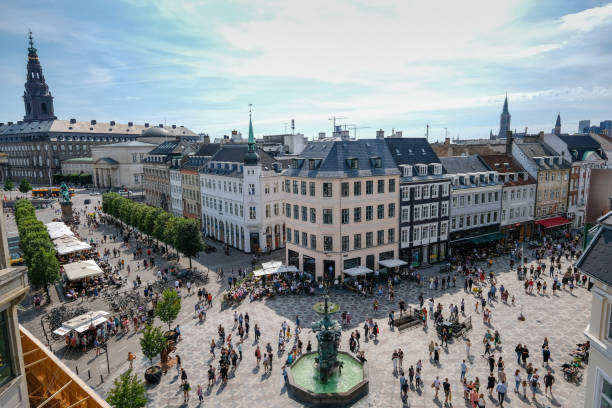 istock Copenhagen city Stroget street aerial view Denmark 1574416949
