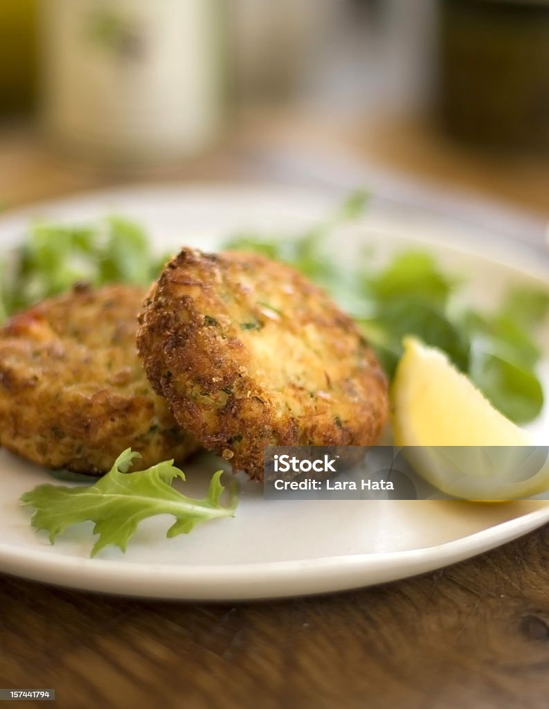 Crabcakes - Foto stock royalty-free di Polpetta di pesce