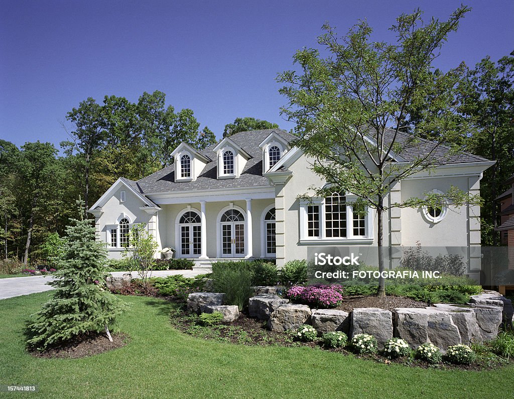 Modern House Exterior Modern House Exterior. Landscaped Stock Photo