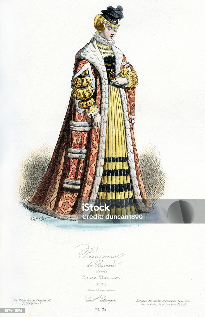 Principessa di Baviera - Illustrazione stock royalty-free di Abbigliamento