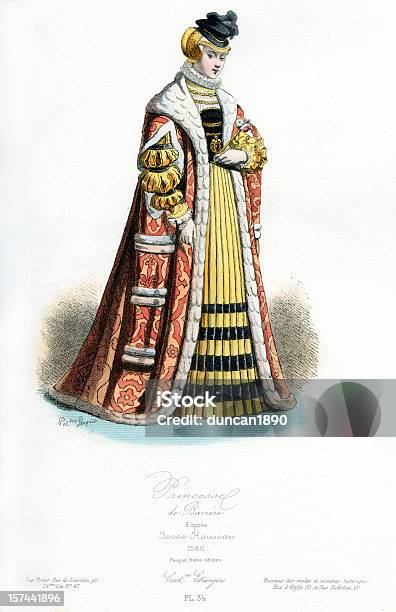 Princess Of 바이에른 고급 의상에 대한 스톡 벡터 아트 및 기타 이미지 - 고급 의상, 고풍스런, 골동품