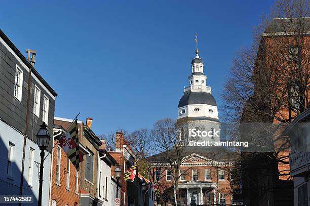 Maryland State House Stock Photo - Download Image Now - Maryland - US State, State Capitol Building, Annapolis