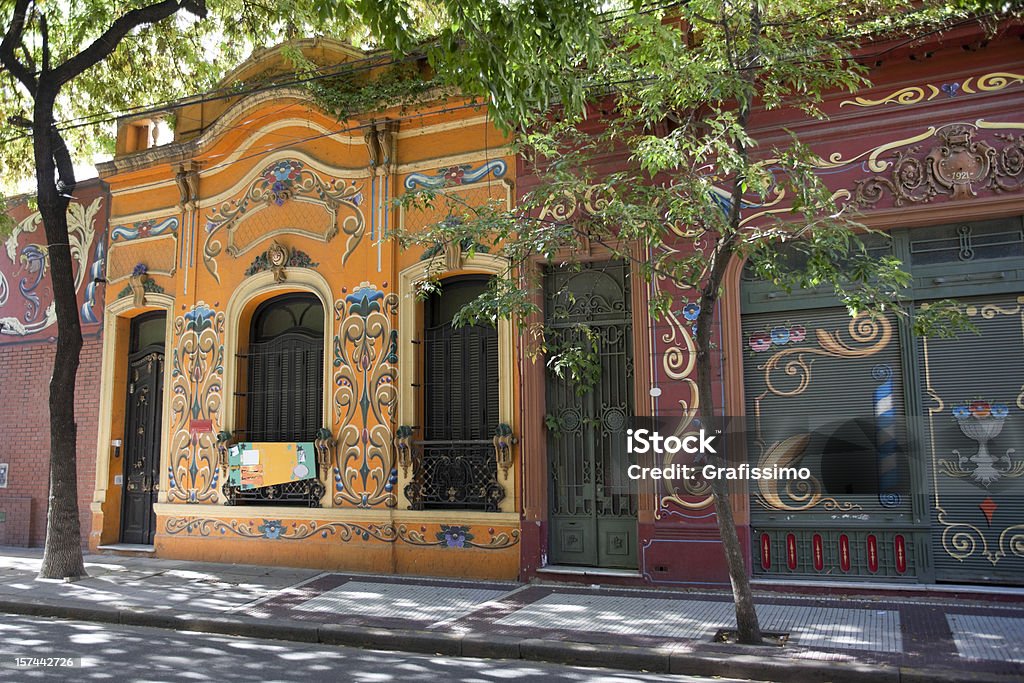 Kolorowe domy w Buenos Aires, Argentyna - Zbiór zdjęć royalty-free (Buenos Aires)