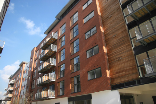 Modern Apartment building in Birmingham, UK