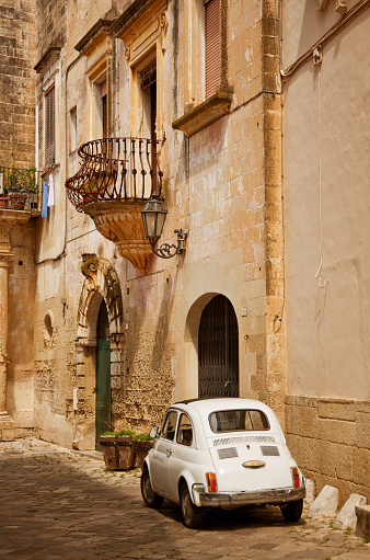 Old Italian Town and Car