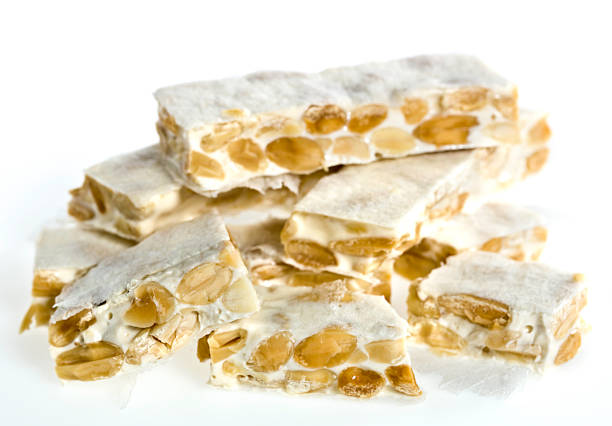 hard clásico turron (alicante - torrone fotografías e imágenes de stock