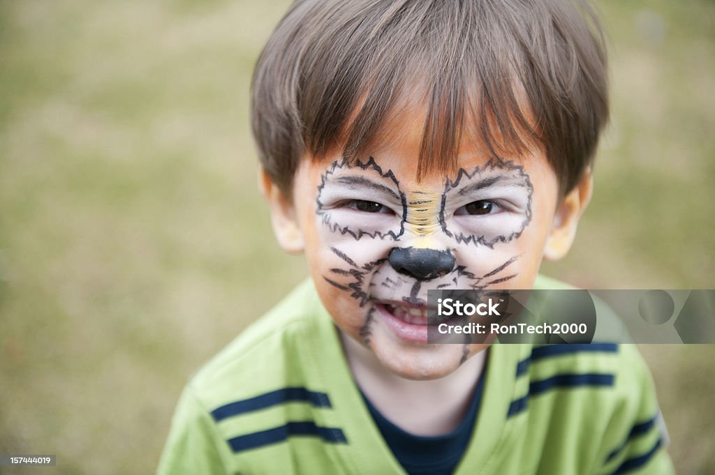 Tiger niño - Foto de stock de Pintura de cara libre de derechos