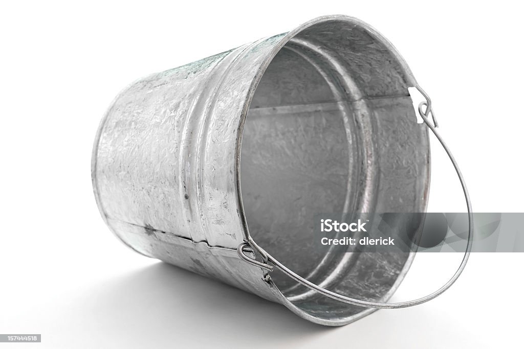 Balde de metal Galvanizado ponta na Lateral - Royalty-free Balde Foto de stock