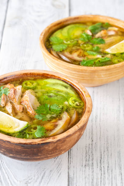 istock Green chili with chicken 1574455526