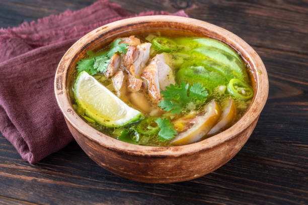 istock Green chili with chicken 1574456081