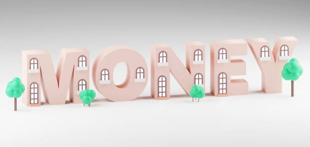 istock 3d rendered tiny houses sign saying money inscription 1574534381