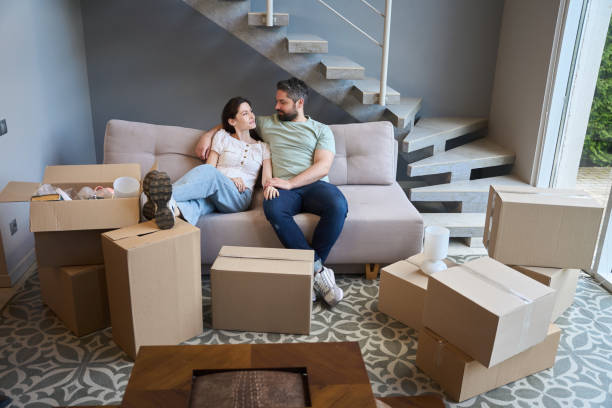 istock Couple in love spending time together indoors 1574561874