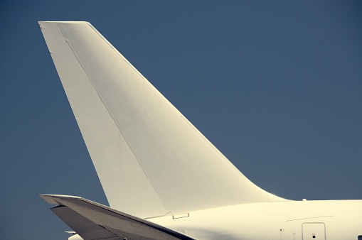 Blank Passenger Plane Vertical Tail Fin to easily add your own graphic.