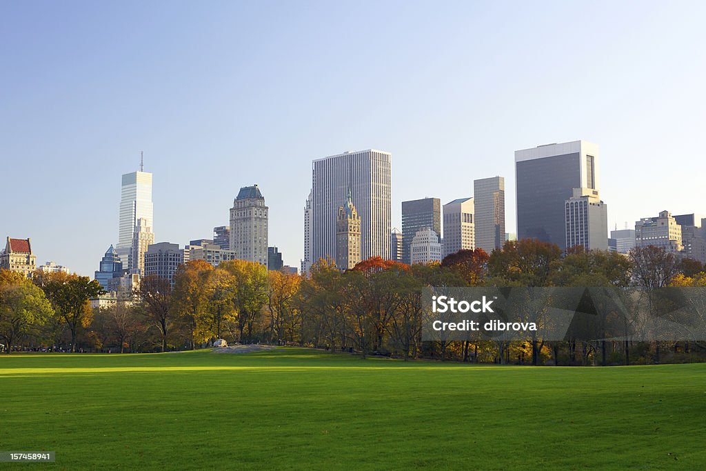 skyline von Manhattan und den Central Park - Lizenzfrei Baum Stock-Foto