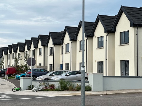 Newly built houses in Youghal Ireland