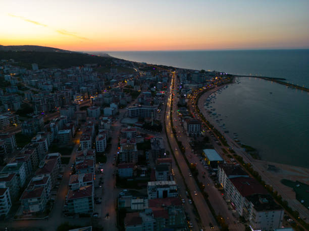 istock Samsun Atakum city lights coast and structure 1574629230