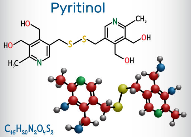 Pyritinol molecule, pyridoxine disulfide, cognitive drug. Сomponent of nootropic dietary supplements. Structural chemical formula, molecule model. Vector Pyritinol molecule, pyridoxine disulfide, cognitive drug. Сomponent of nootropic dietary supplements. Structural chemical formula, molecule model. Vector illustration nootropic stock illustrations