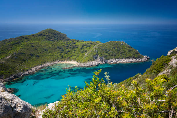 istock Beautiful summer panoramic seascape in Porto Timoni 1574728167