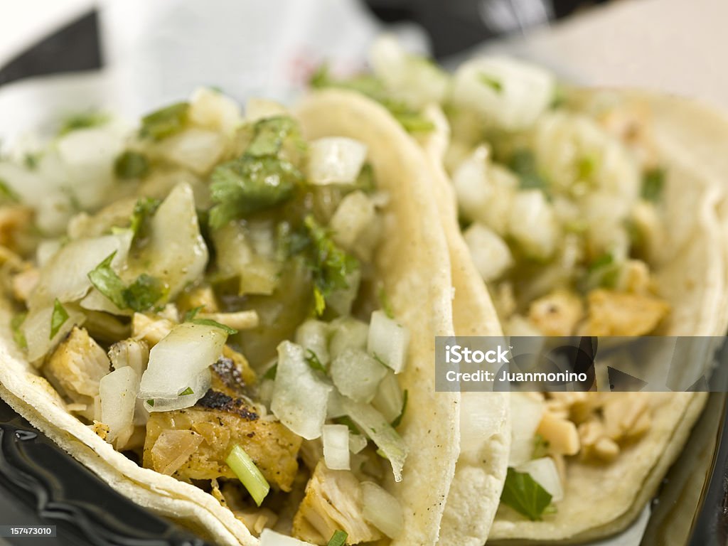 Grilled Chicken Tacos  Chicken Taco Stock Photo