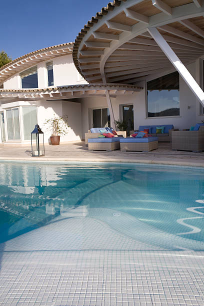 istock Luxury Holiday Villa and Swimming Pool 157473057