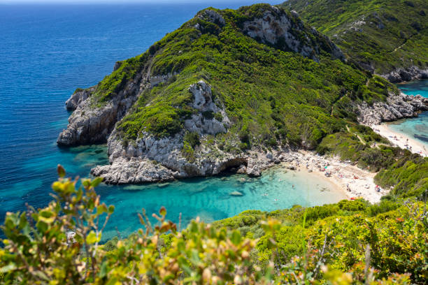 istock Beautiful summer panoramic seascape in Porto Timoni 1574736053