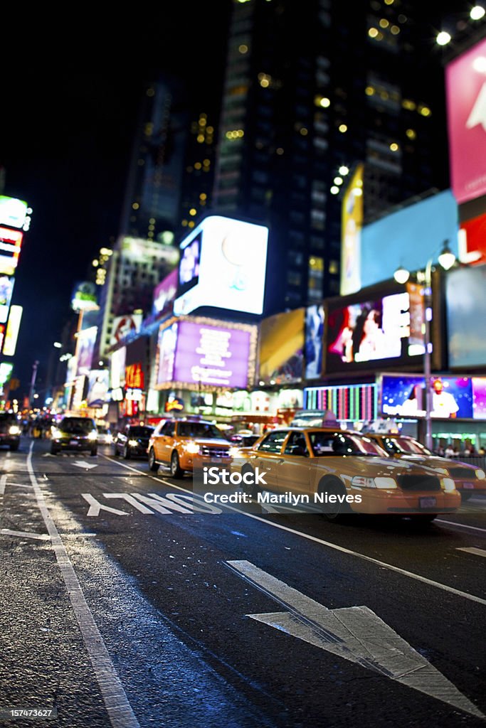 Trafic de Time Square - Photo de New York City libre de droits