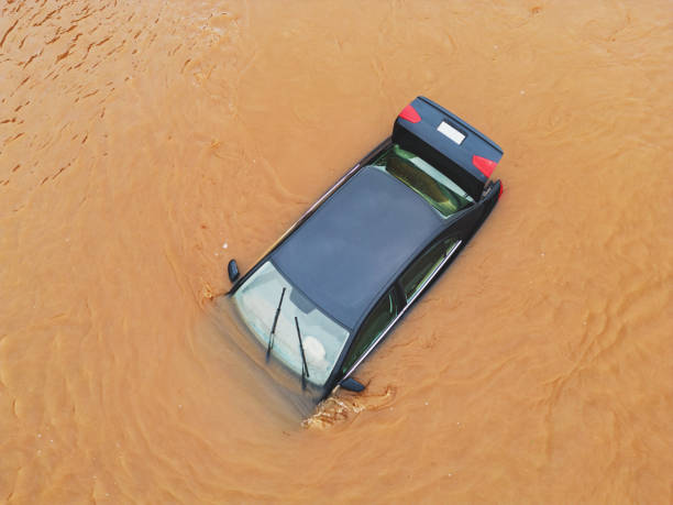 istock Car Lost in Flood 1574748579