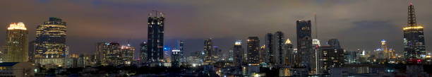 istock Bangkok Cityscape at night in panorama view 157475050