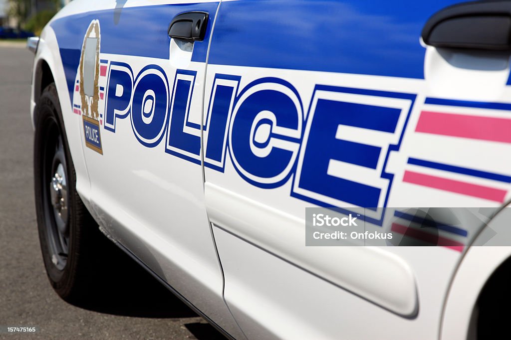 Listras e o logotipo de Carro de Polícia - Foto de stock de Acidentes e desastres royalty-free