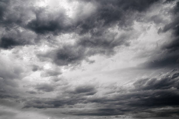 istock Overcast of the sky in black and white 157475204
