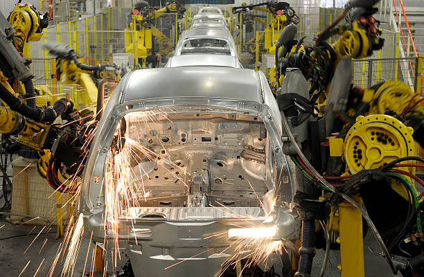car industry  production line automobile industry car plant car stock pictures, royalty-free photos & images