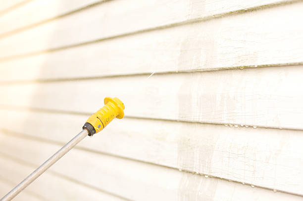 istock pressure washing the house side 157475673