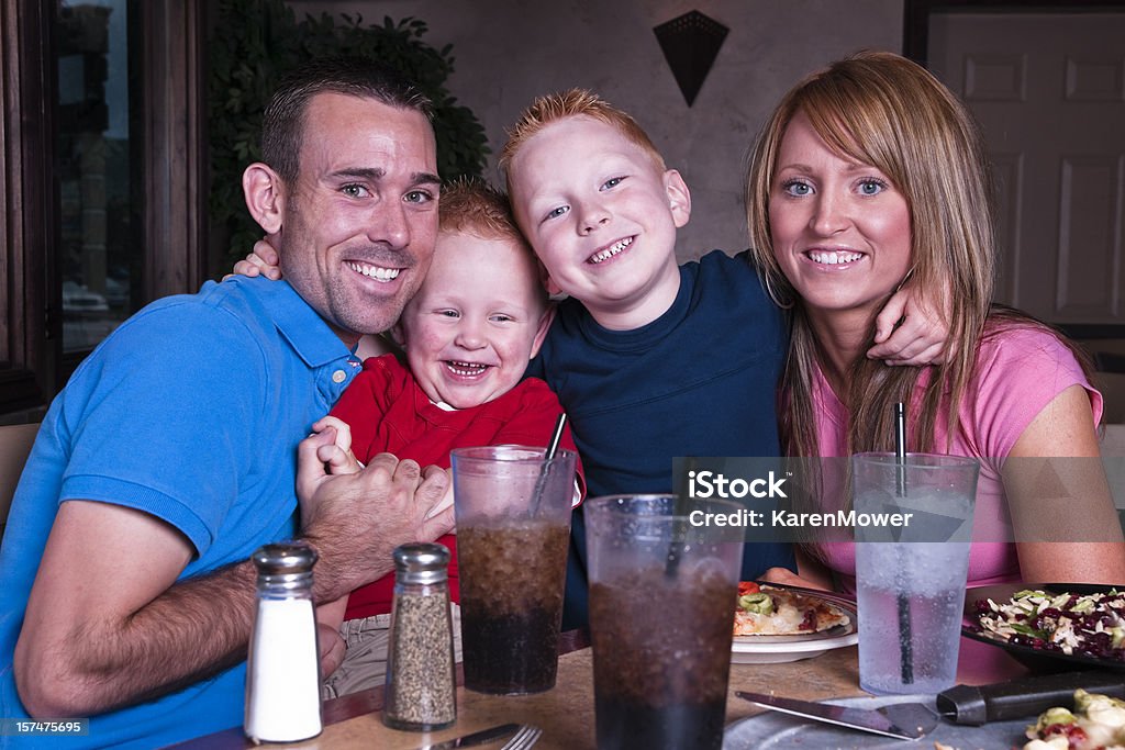 Family Dinner  2-3 Years Stock Photo
