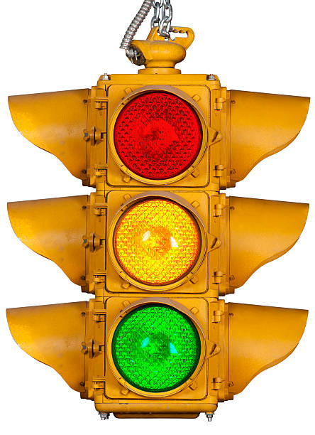 Stop Light Stop Light Isolated on White stoplight stock pictures, royalty-free photos & images